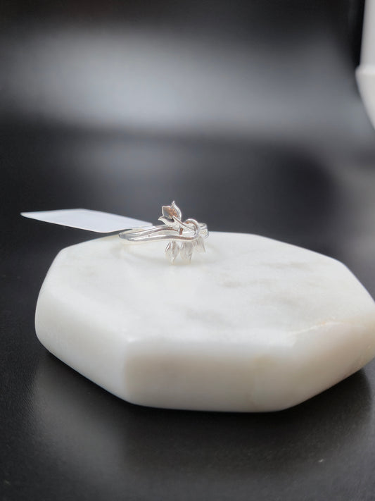 Tulip design 925 Silver Ring