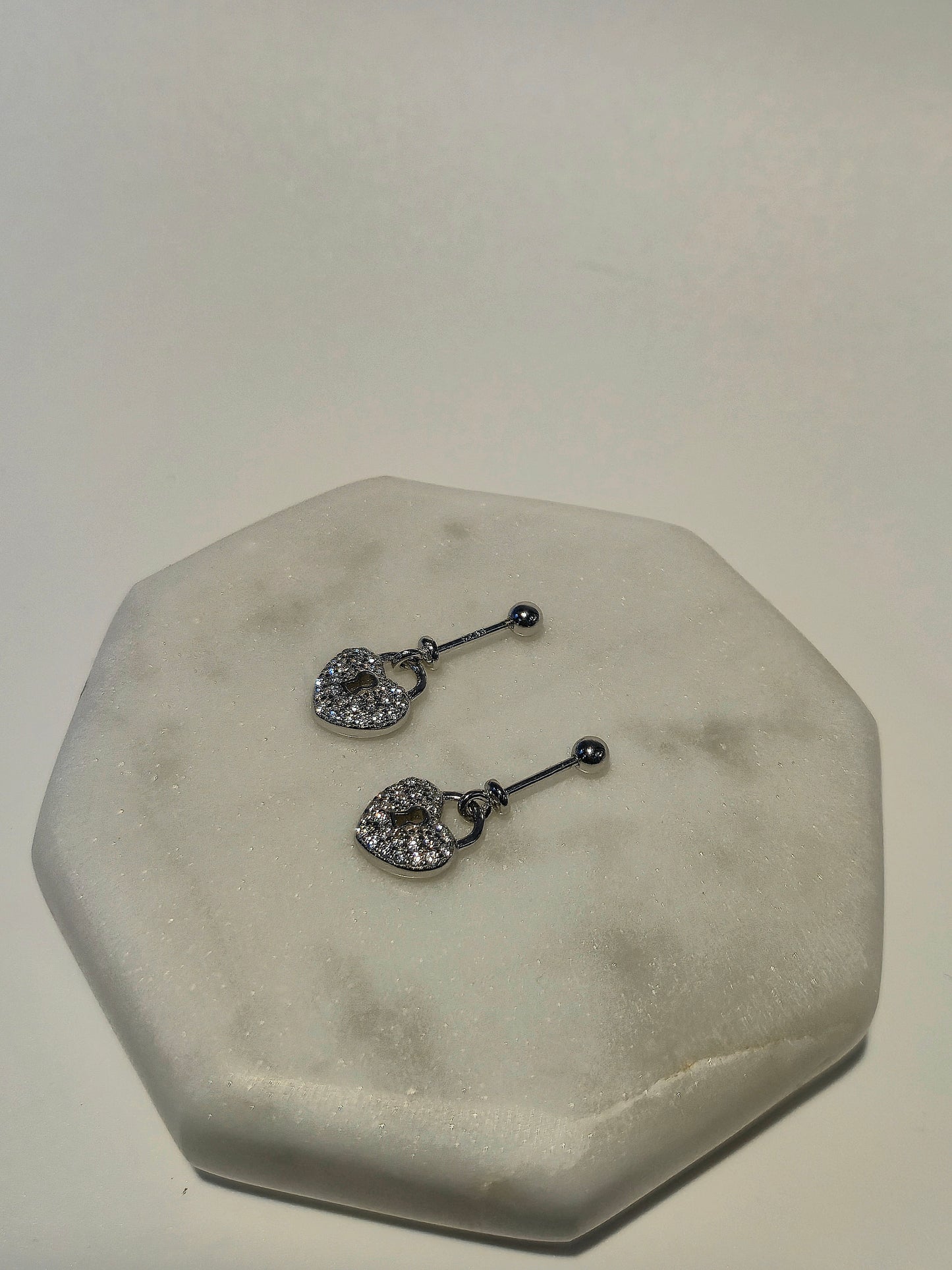 Heart Sterling Silver Helix Earring