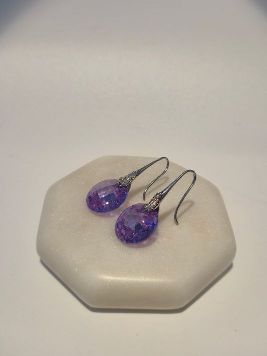 Purple Stone Earrings