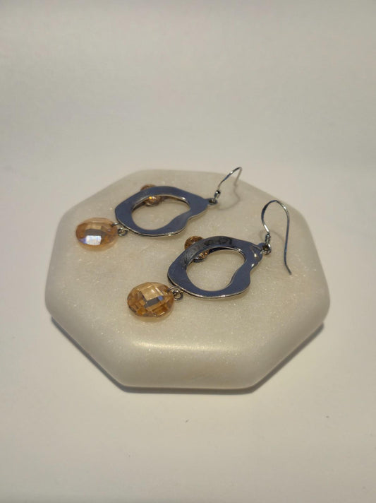 Swarovski crystal style earrings