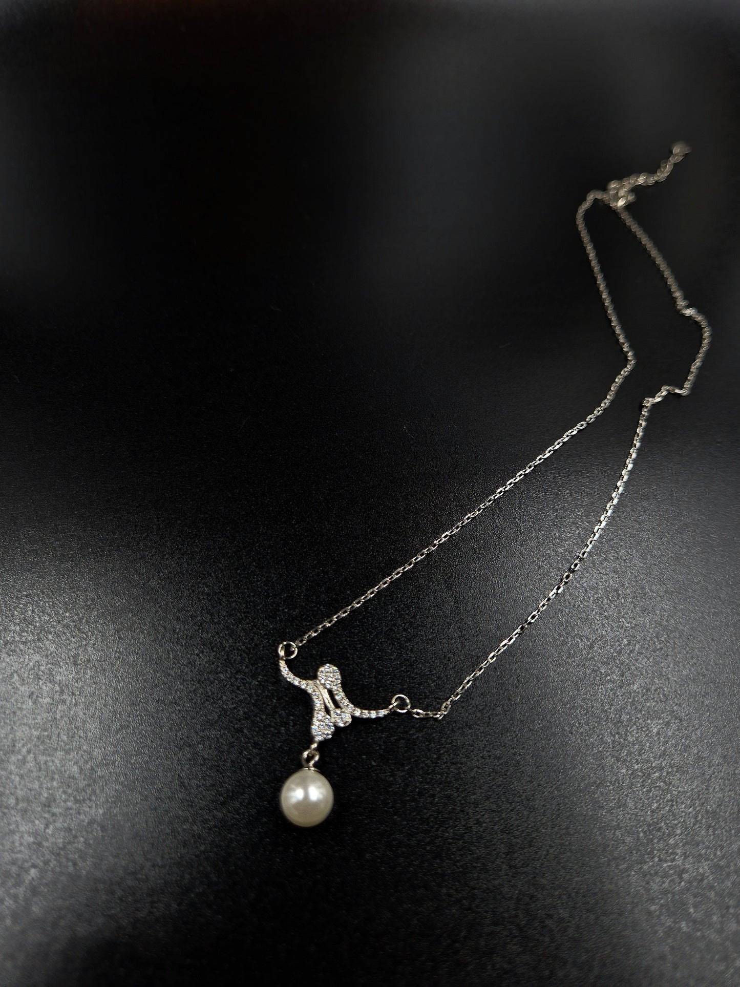 Silver Pearl Necklace