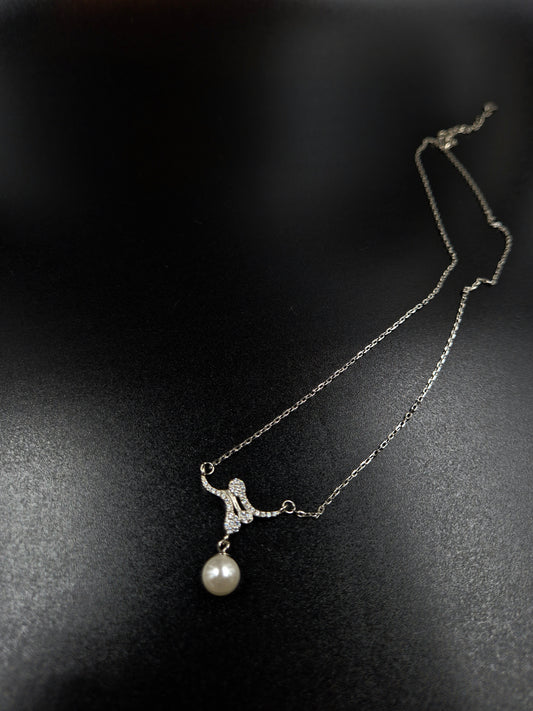 Silver Pearl Necklace