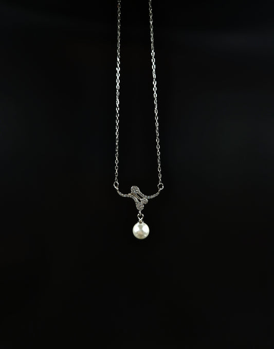 Silver Pearl Necklace