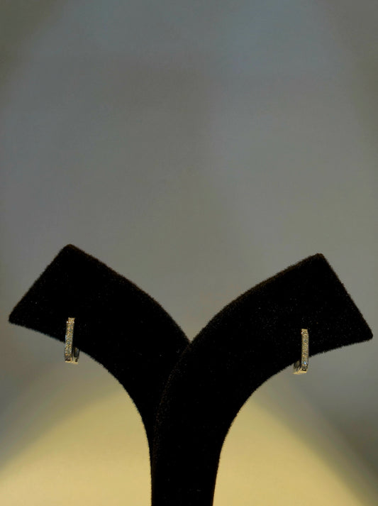 Perfect sqaure Silver hoop