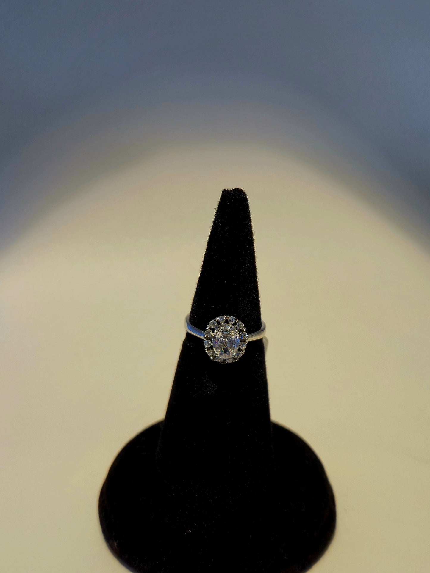 Solitaire Design Silver Zarkan ring