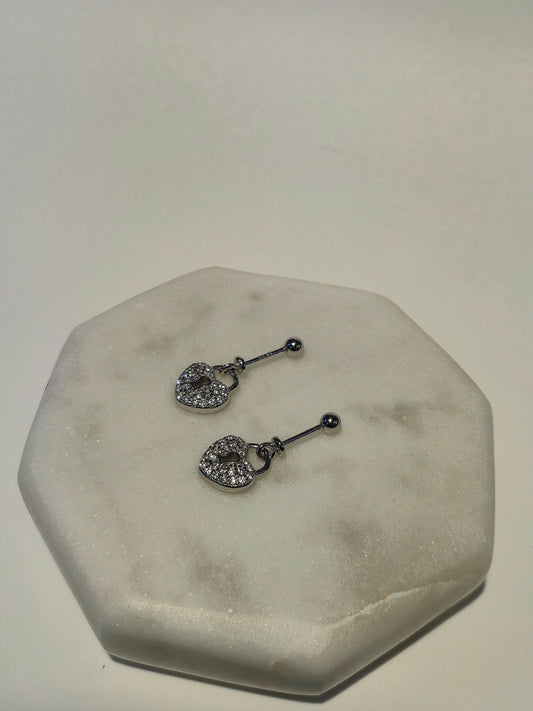 Heart Sterling Silver Helix Earring