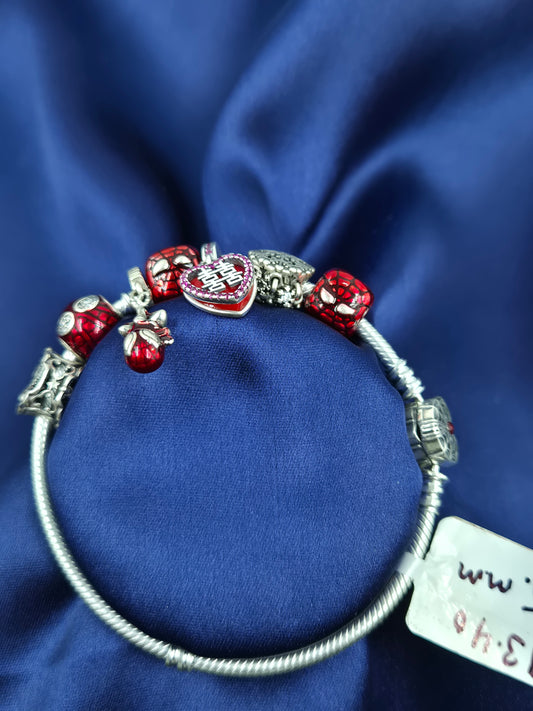 Spiderman Pandora Silver Bracelet
