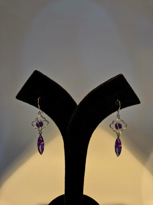 Purple Stone Hanging Dangle