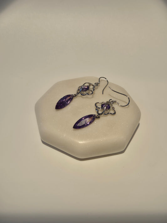 Purple Stone Hanging Dangle