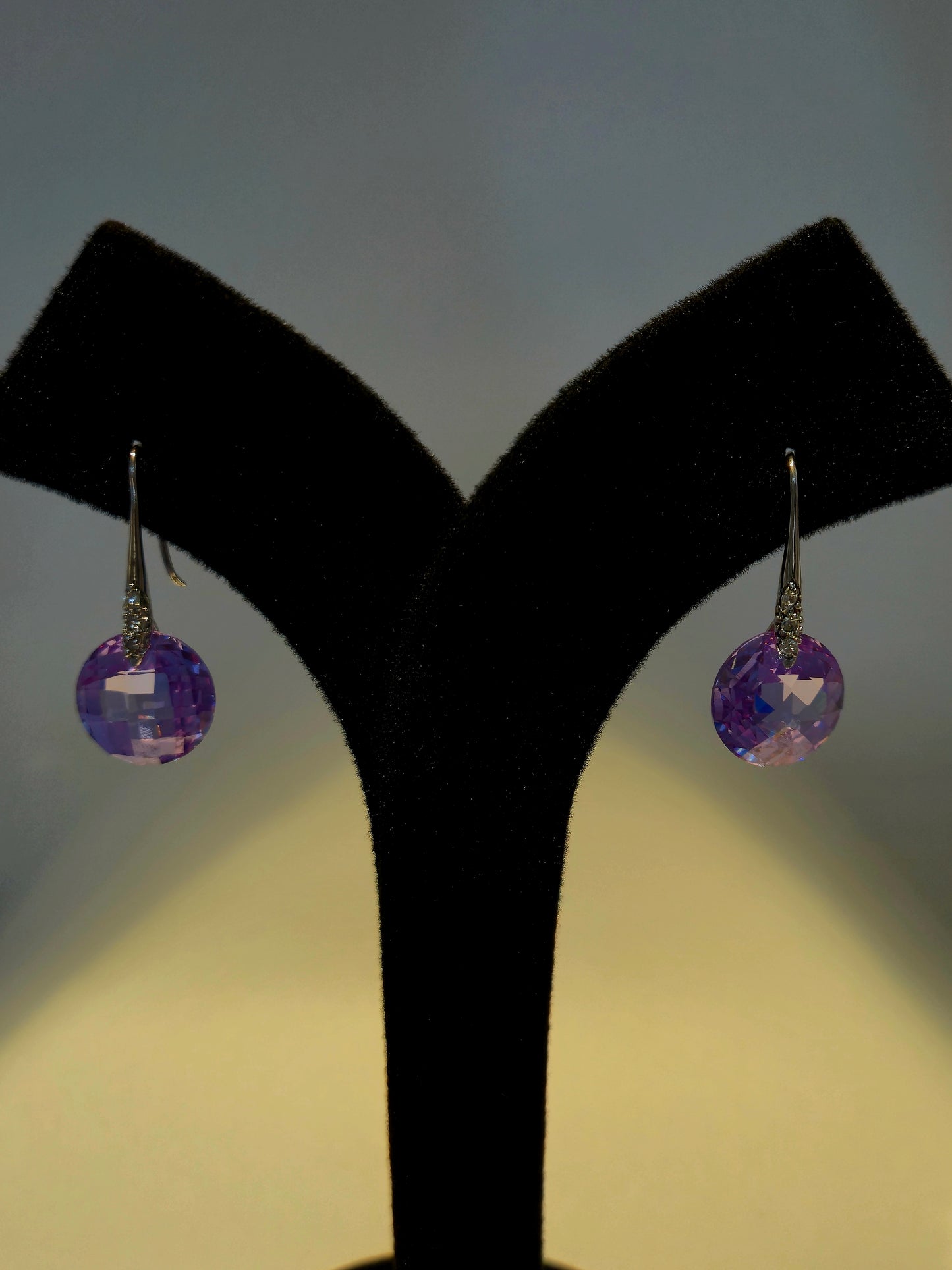 Purple Stone Earrings