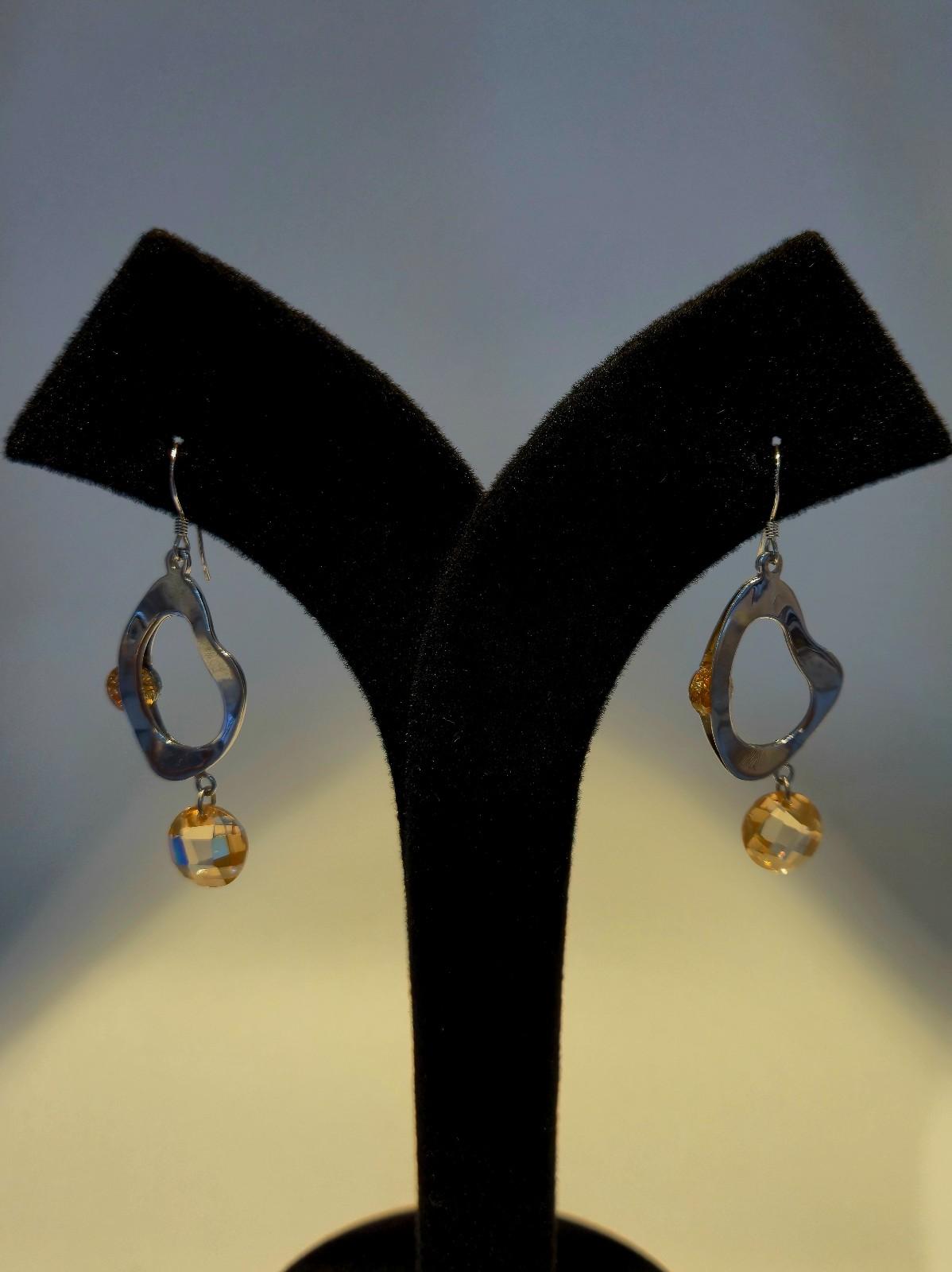 Swarovski crystal style earrings