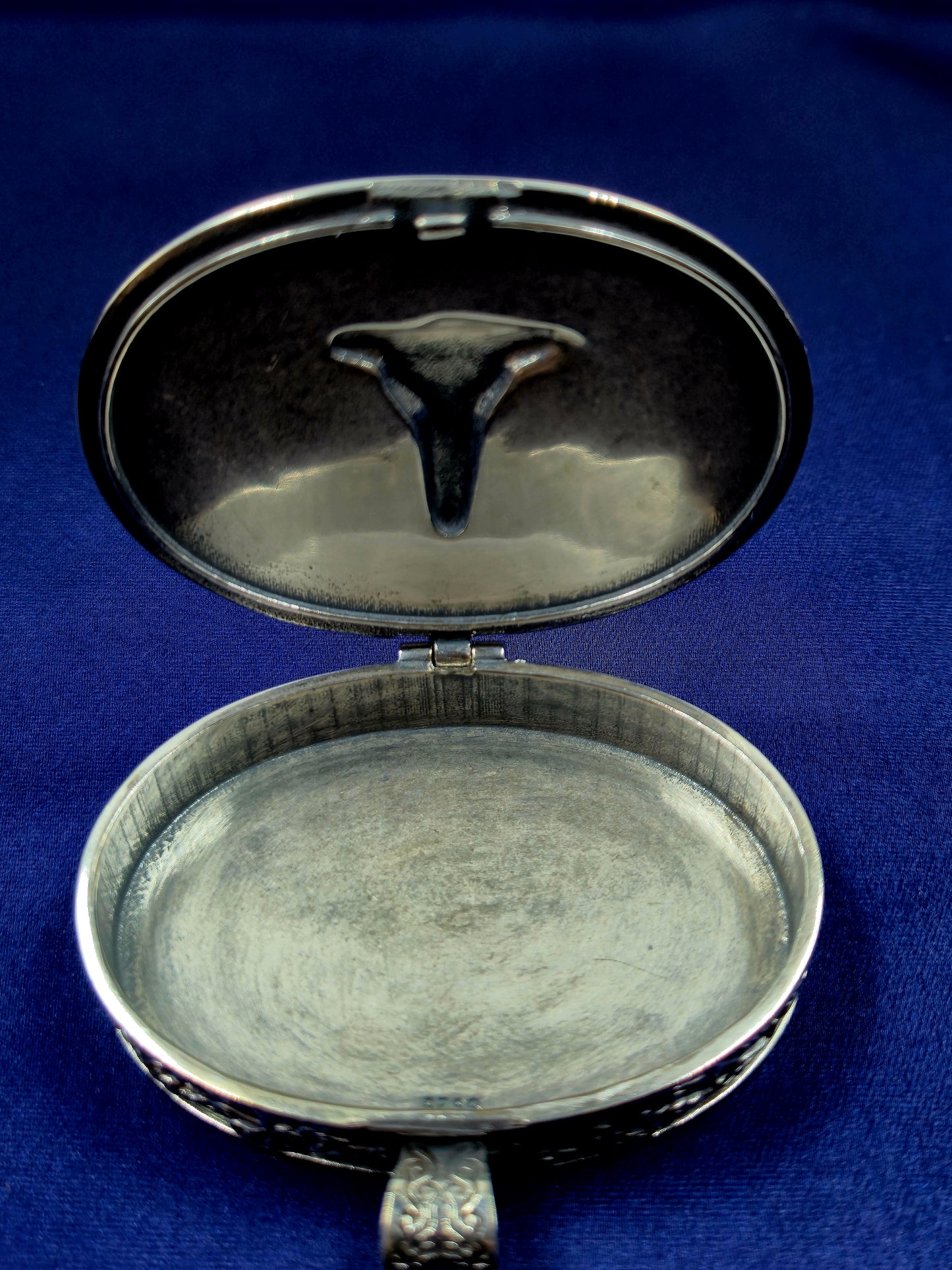 LongHorn Bull head Silver box