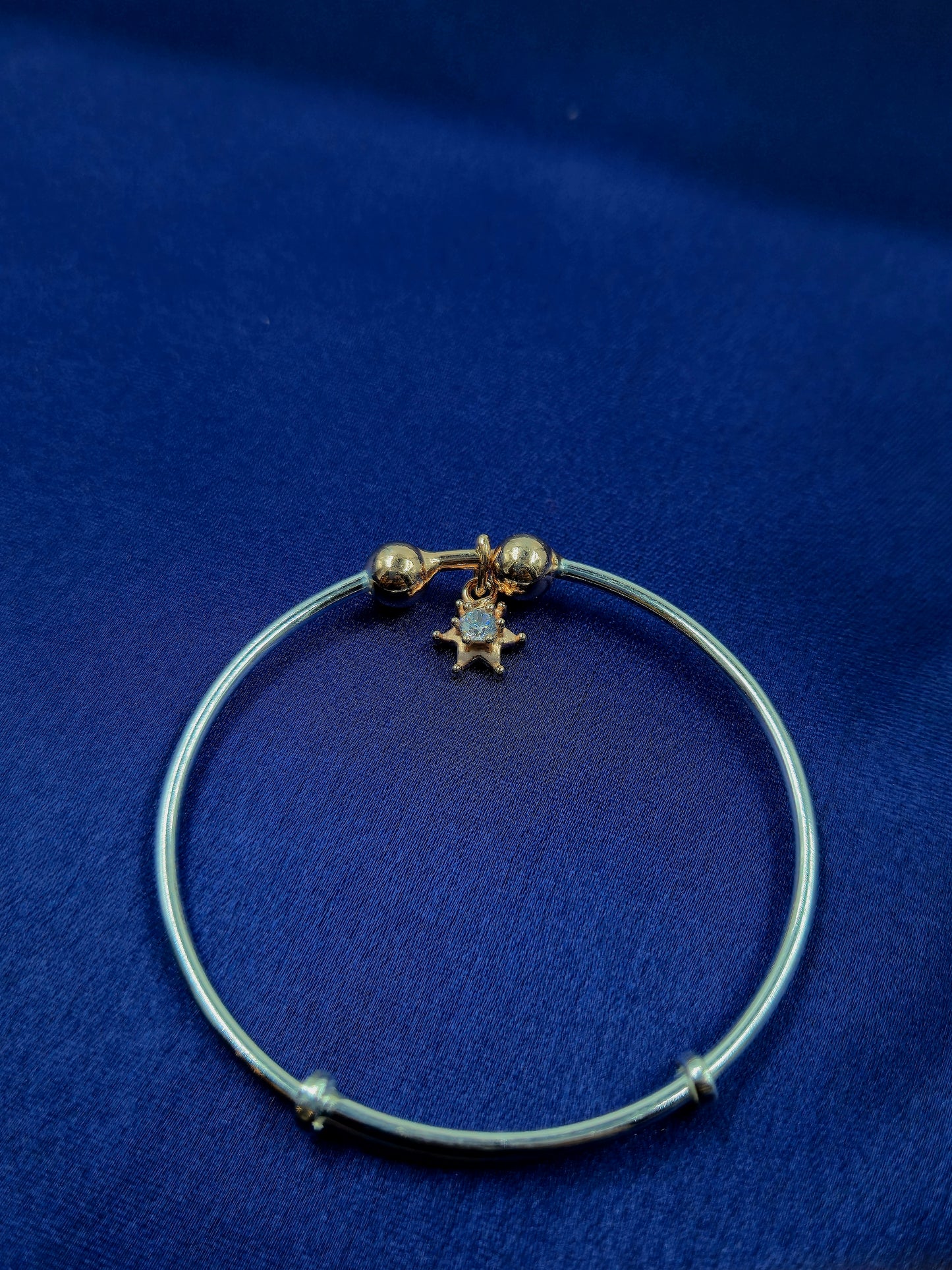 Rose Gold Star Charm Baby Bracelet