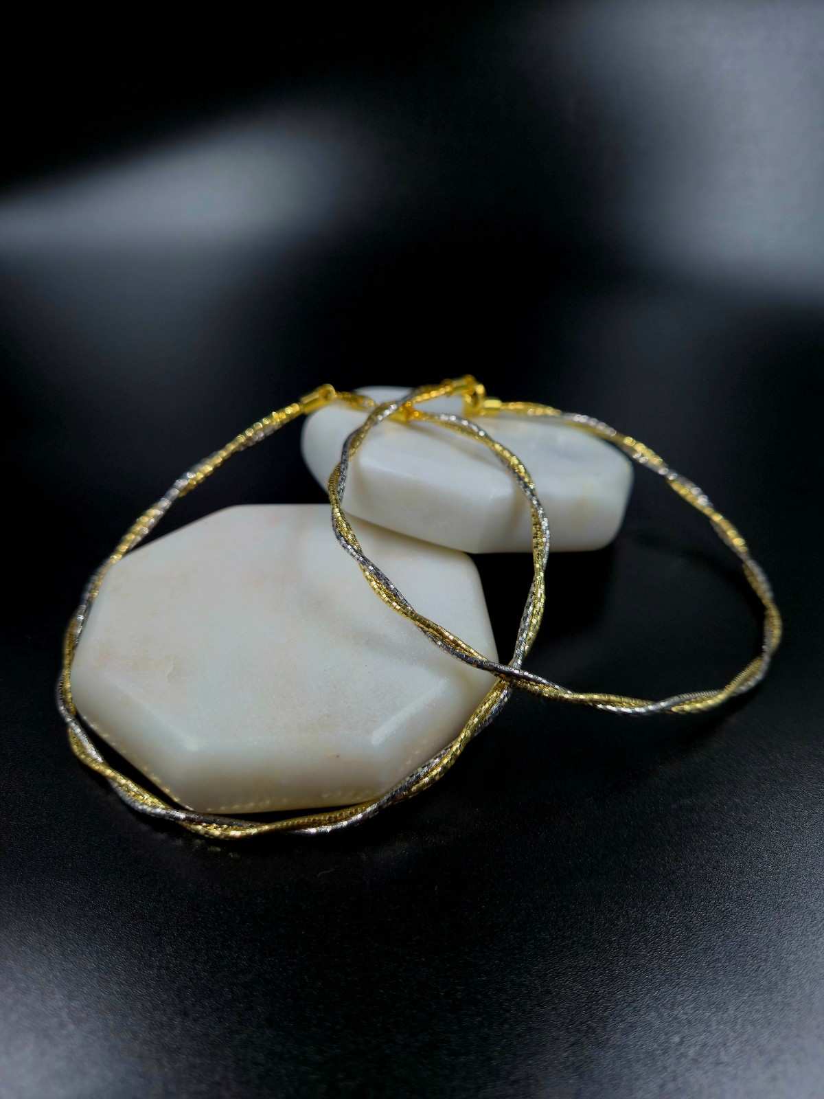 Italian Silver Anklet Dual Loop