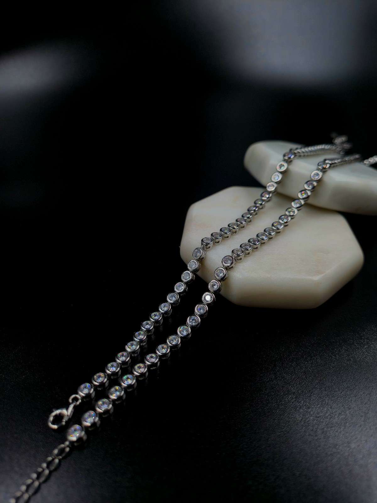 Circular Zarkan Stone Anklet