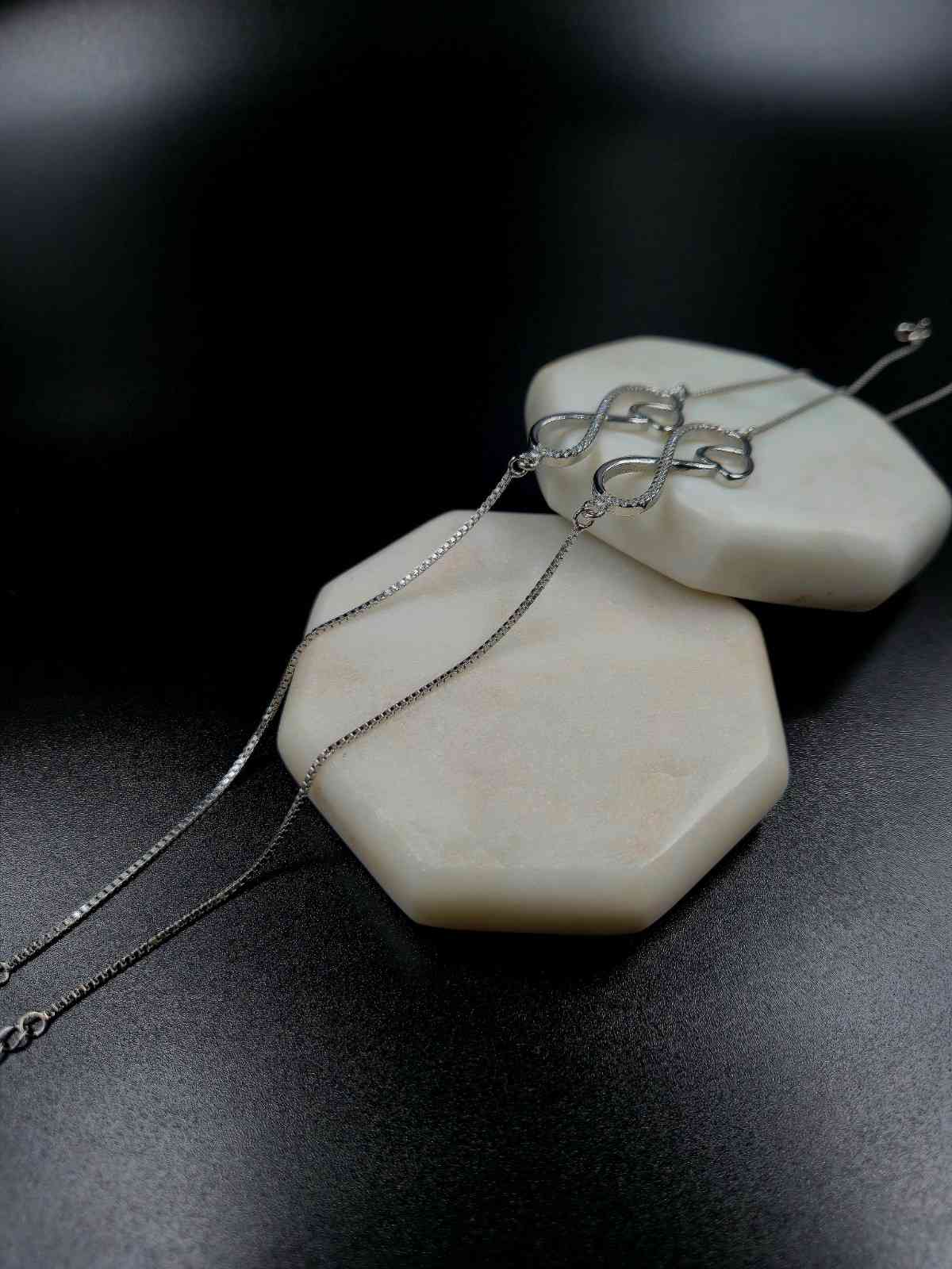 Infinity and heart Anklet