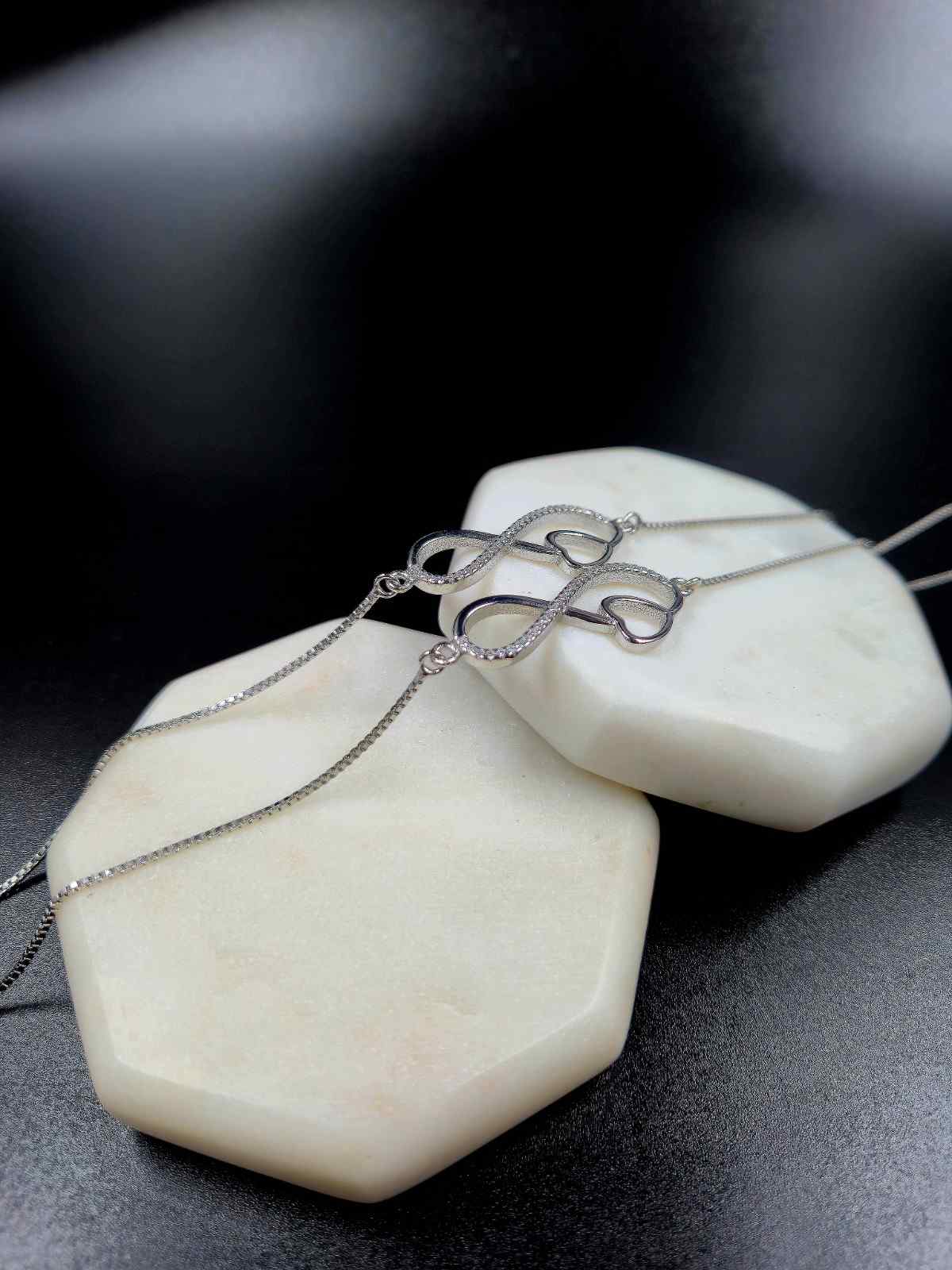 Infinity and heart Anklet