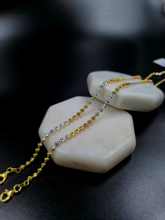 Triple Colour Anklet