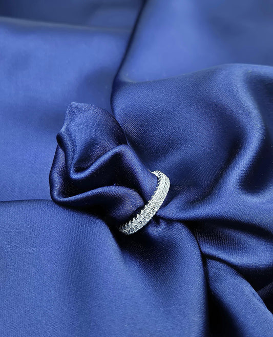 Zarkan stone band Silver ring